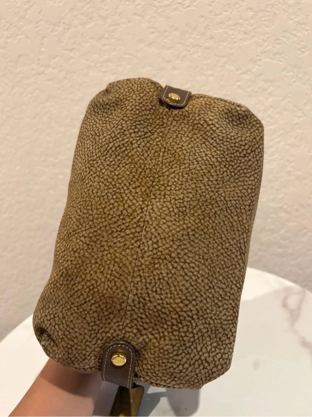 Borbonese Vintage Redwall Cosmetic Bag Clutch